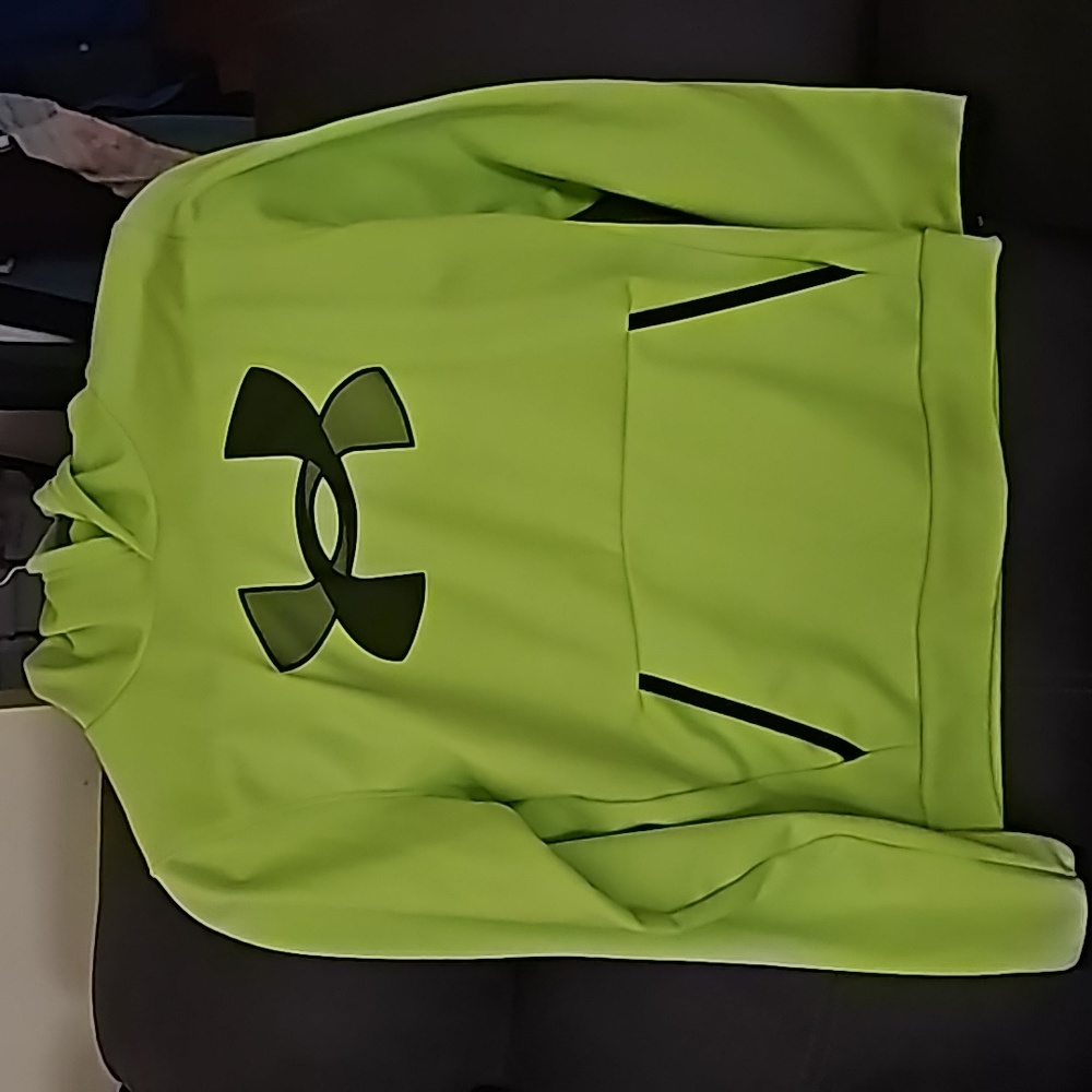 Under Armour Lime Green Hooded Sweater Unisex